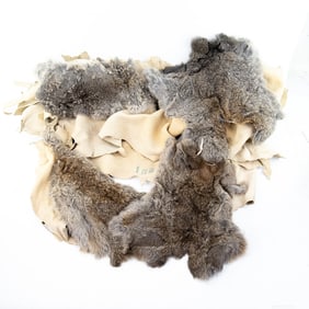 Tanned Hides and Rabbit Fur Pelts