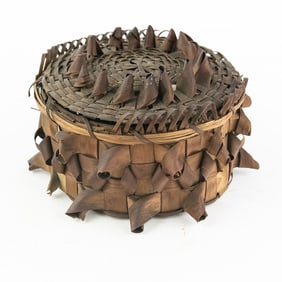 1920s Porcupine Basket-Great Lakes/Woodland