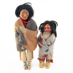 2 Vintage Skookum Dolls