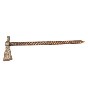 Pipe w/Pewter Tomahawk Head - Illustrated