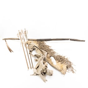 Native American Bow, Arrows, Quiver