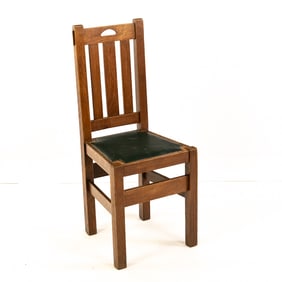 Arts & Crafts Oak Dining Chair
