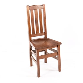 Antique Mission Oak Dining Chair