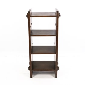 Mission Oak Arts & Crafts 4 Shelf Bookcase