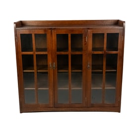 Charles P. Limbert 3-Door Arts & Crafts Bookcase