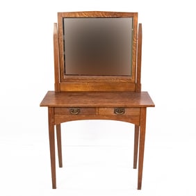 Gustav Stickley Mission Quarter-sawn Oak Vaniity