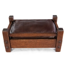 Arts & Crafts Mission Oak Footstool