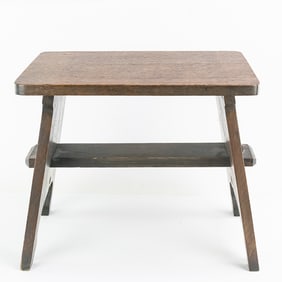 Arts & Crafts Quarter Sawn Oak Stool