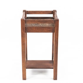 Arts & Crafts Mission Oak Plant Stand