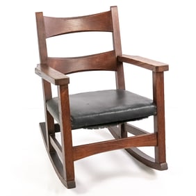 Charles Limbert Child's Rocker, Arts & Crafts