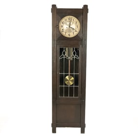 Toby Furniture Co. Mission Oak Grandfather Clock