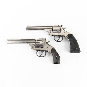Pair of H&R Auto-Ejecting Top Break Revolvers