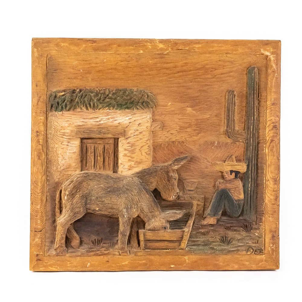 Dee Flagg Wood Carving-Farmer Siesta (1 of 6)