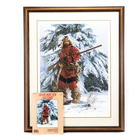 Framed Paul Calle 'A Winter Surprise'  Print