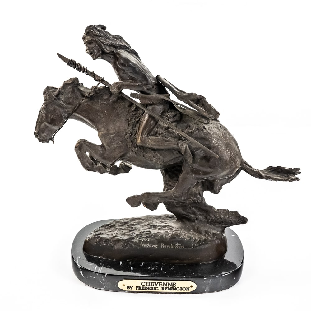 Frederick Remington The Cheyenne Bronze Sculpture (1 of 12)