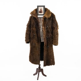 Buffalo Robe Coat and Period Photo.