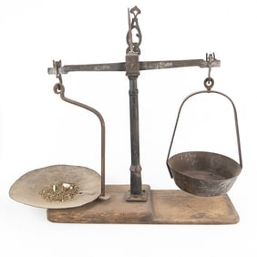 Antique Gold Miners Balance Scale