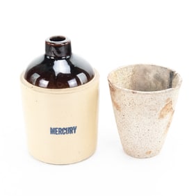 Mercury Stoneware Jug and Crucible