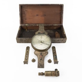 E. & G.W. Blunt Surveying Transit in Case