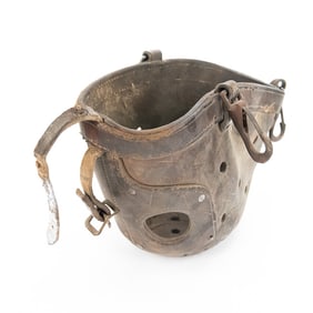 Antique Pack Mule Leather Muzzle