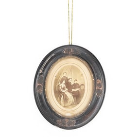 Antique Lincoln Family Photo and Frame.