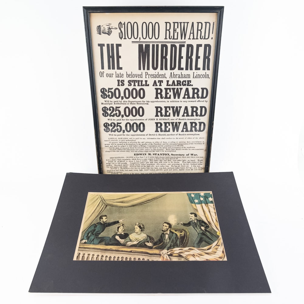 $100,000 Lincoln Reward Poster & Print-Modern (1 of 6)