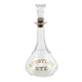Vintage Gerstley Rye Whiskey Decanter