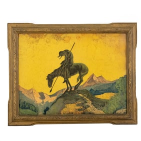 Wood Framed "End of the Trail" Magazine Print