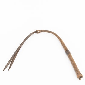 Vintage Braided Leather Riding Quirt