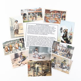 10 Post Cards Fred Harvey & Others