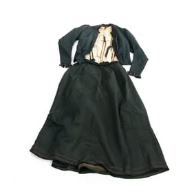 1890s to 1900 Two-Piece Dress- Possible Mourning
