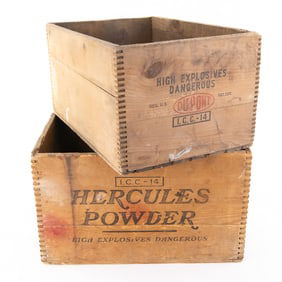 Vintage High Explosive Crates