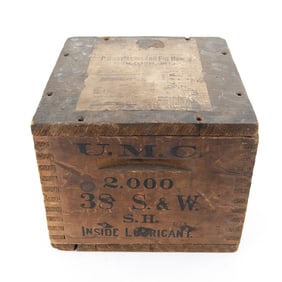 UMC .38 S&W 2000 Round Ammunition Crate 1897