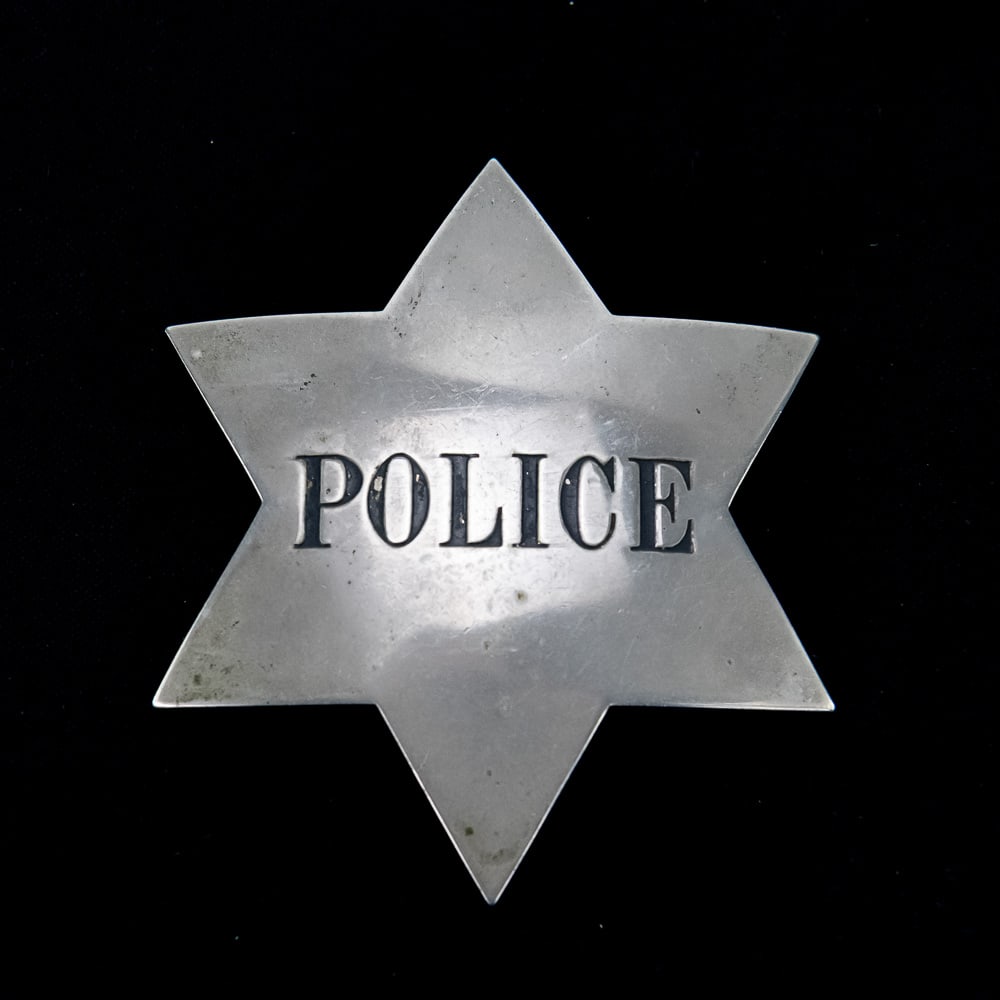 Antique US Six-Point Star Police Badge (1 of 4)