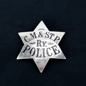 Chicago Milwaukee & St. Paul Railway Police Badge