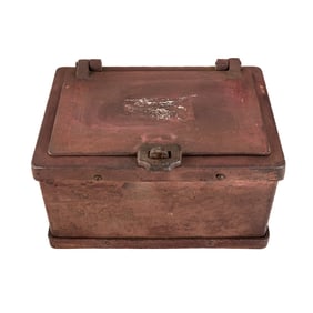 19th C. Cast Iron Stagecoach Railroad Strong Box