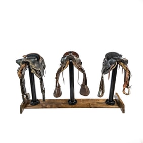 Donley's Wild West Saddle Bar Stools (3)