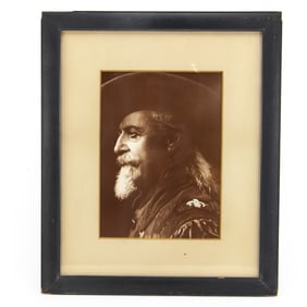 Framed William "Buffalo Bill" Cody Portrait