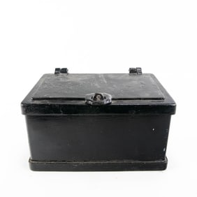 Antique Cast Iron Strong Box