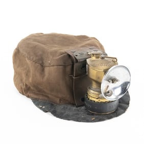 Vintage Justrite Carbide Miner's Lamp