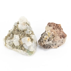 Fool?s Gold and Natural Gold Rock Samples