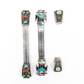 Southwestern Themed Sterling Watch Bands Ends
