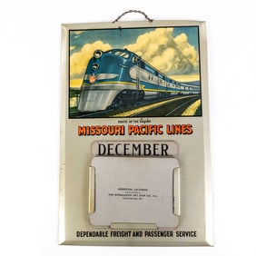 Missouri Pacific Lines Railroad Perpetual Calendar