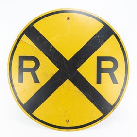 Reflective Railroad Crossing X Sign