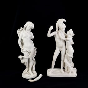 (2) Classical Statues