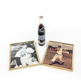 Eddie Mathews & Ryne Duren Autographed Photos +++