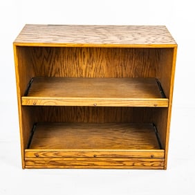 Vintage Wooden Double Drawer Media Center