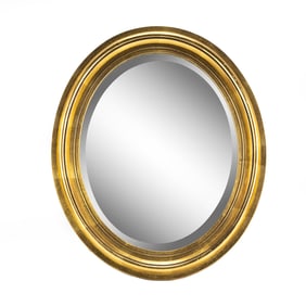 Beveled Edge Oval Mirror