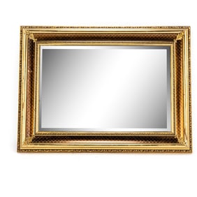 Ornate Gilded Beveled Edge Rectangular Wall Mirror