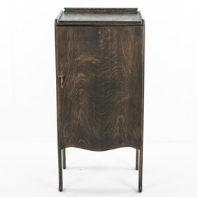 Oak Piano Roll Storage Cabinet